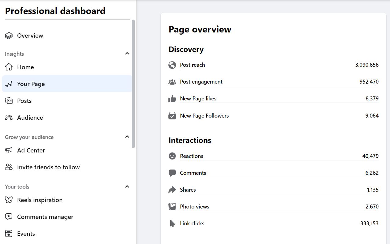 Professional Dashboard